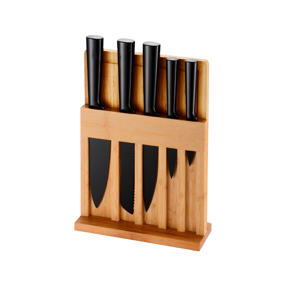 Combo Set de 3 Sartenes Hierro Forjado + Juego De Cuchillos 6 piezas Naesi