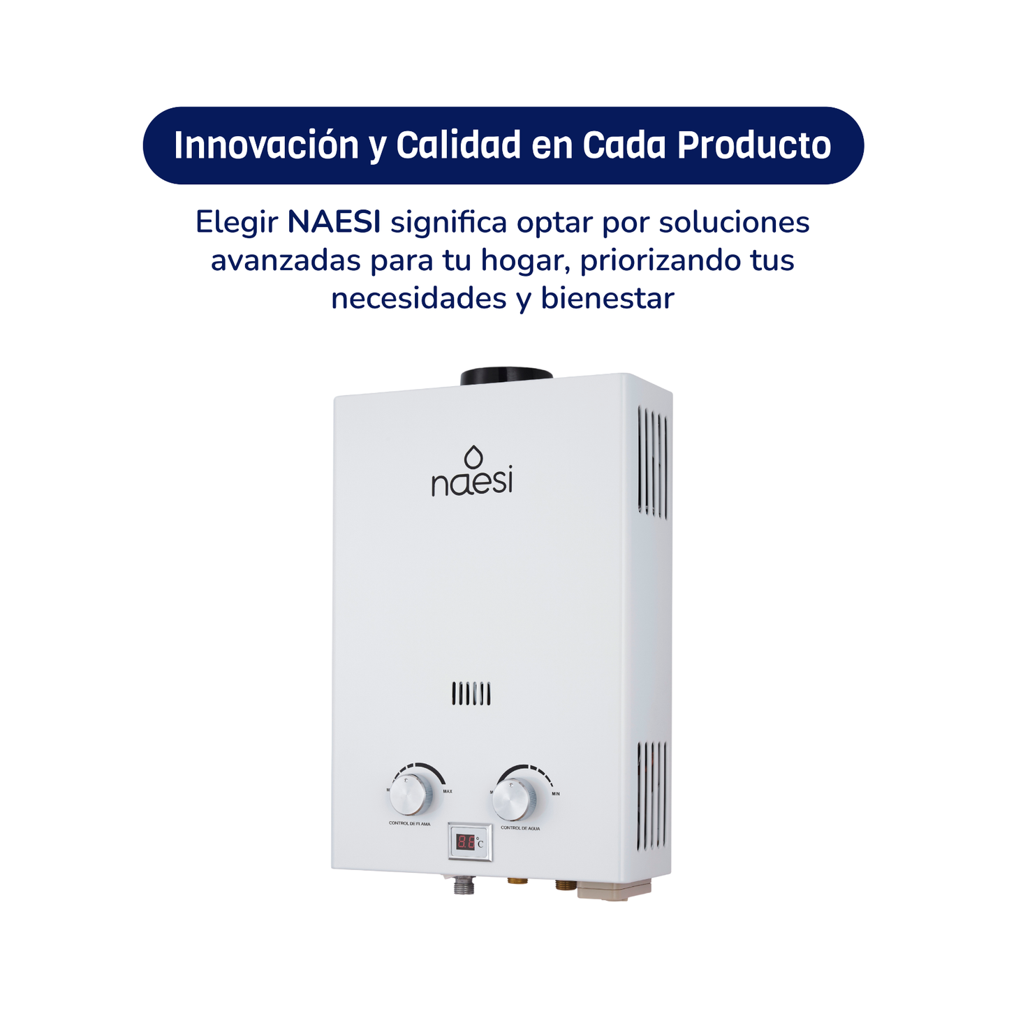 Calentador de Agua de Paso Naesi 12 L/m GAS  Naesi