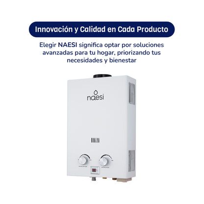 Calentador de Agua de Paso Naesi 12 L/m GAS  Naesi