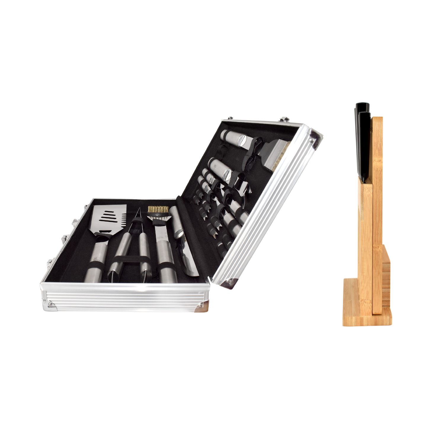 Combo Parrillero Pro + Juego de Cuchillos NAESI