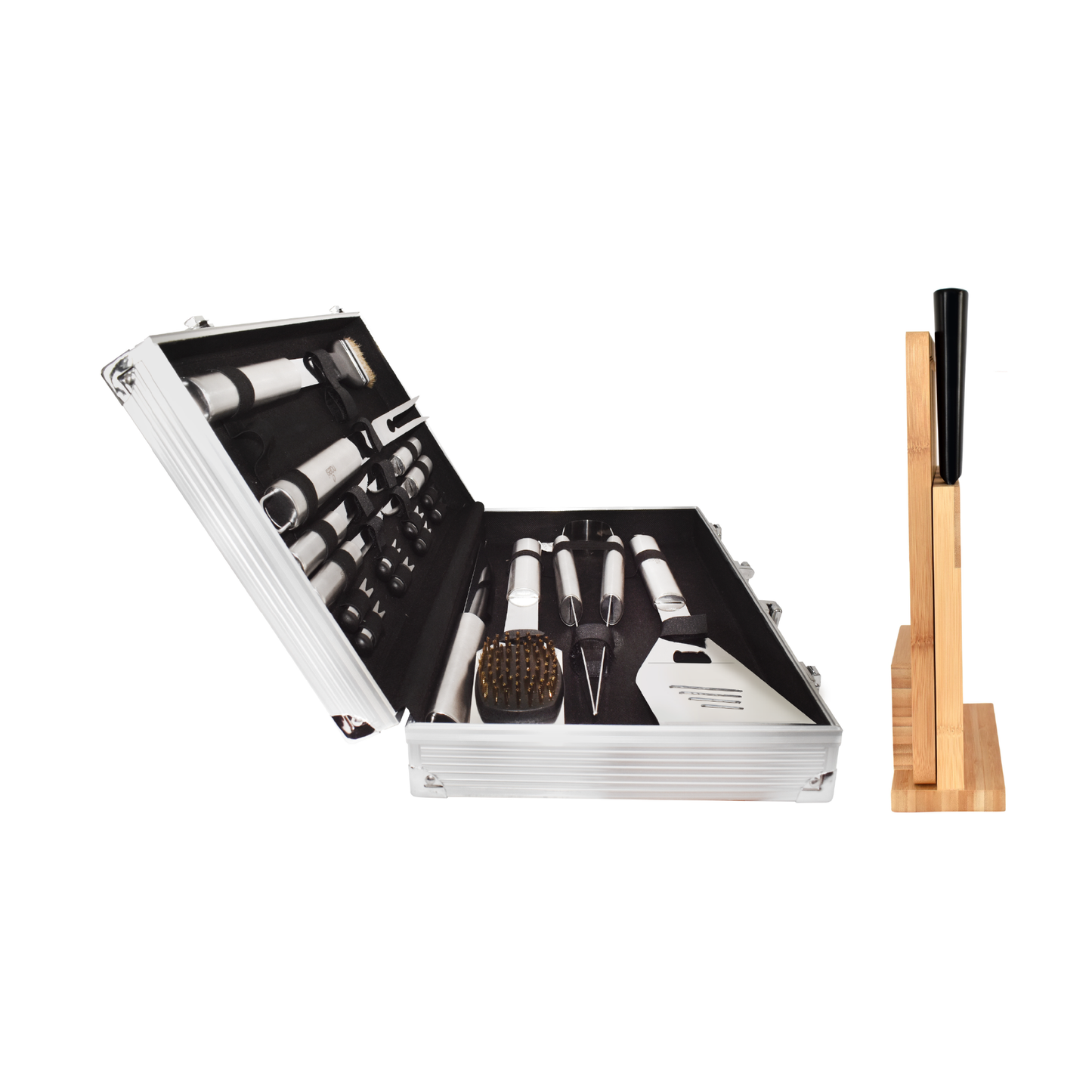 Combo Parrillero Pro + Juego de Cuchillos NAESI