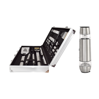 Combo Parrilla Pro + Salero Eléctrico 2 en 1