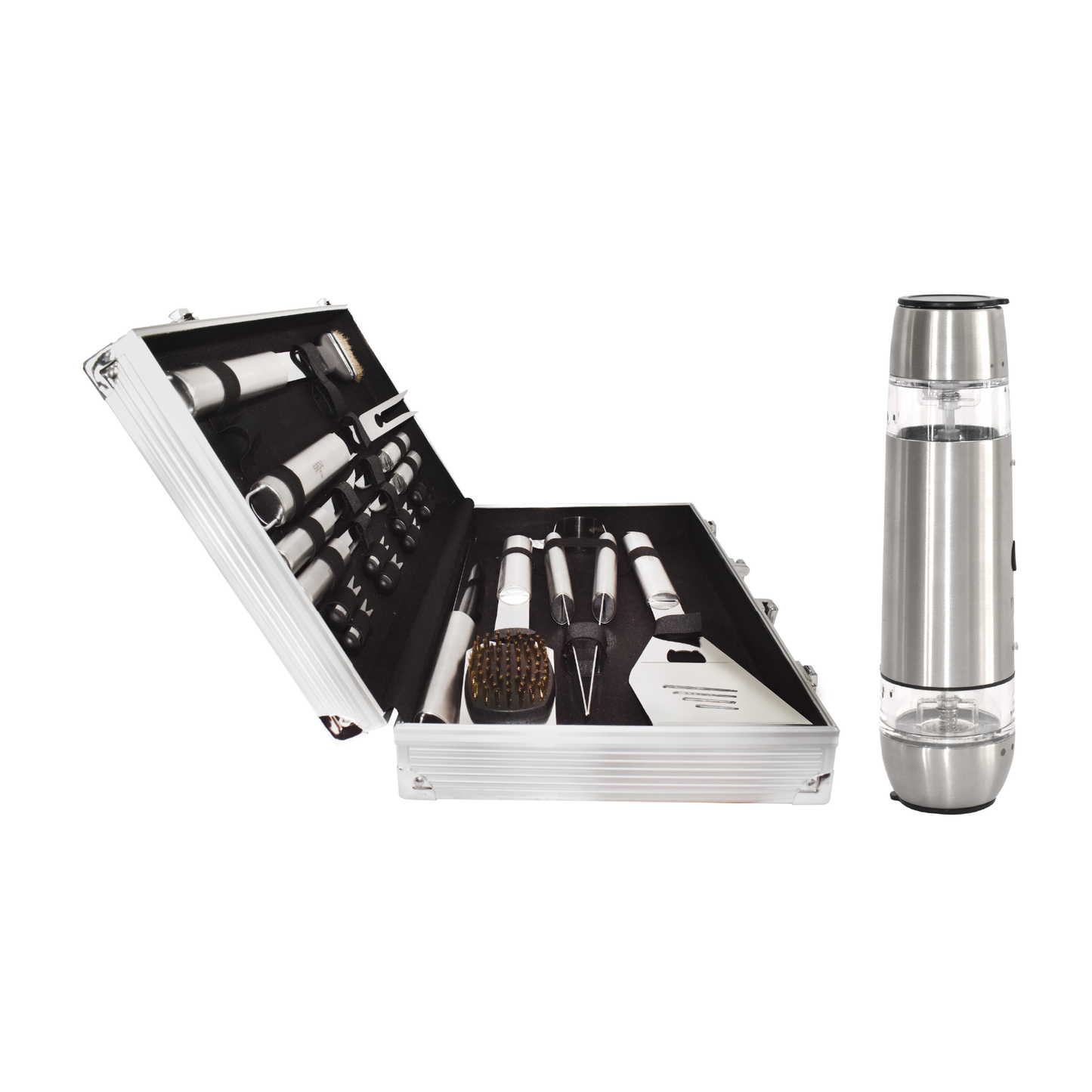 Combo Parrilla Pro + Salero Eléctrico 2 en 1