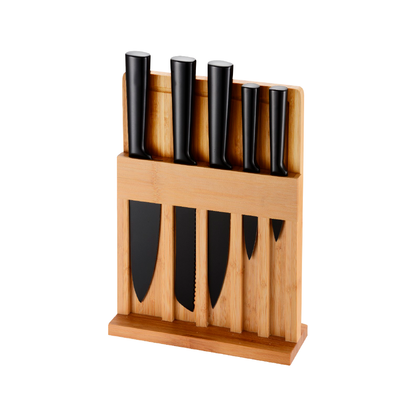 Combo Set de 3 Sartenes Hierro Forjado + Juego De Cuchillos 6 piezas Naesi