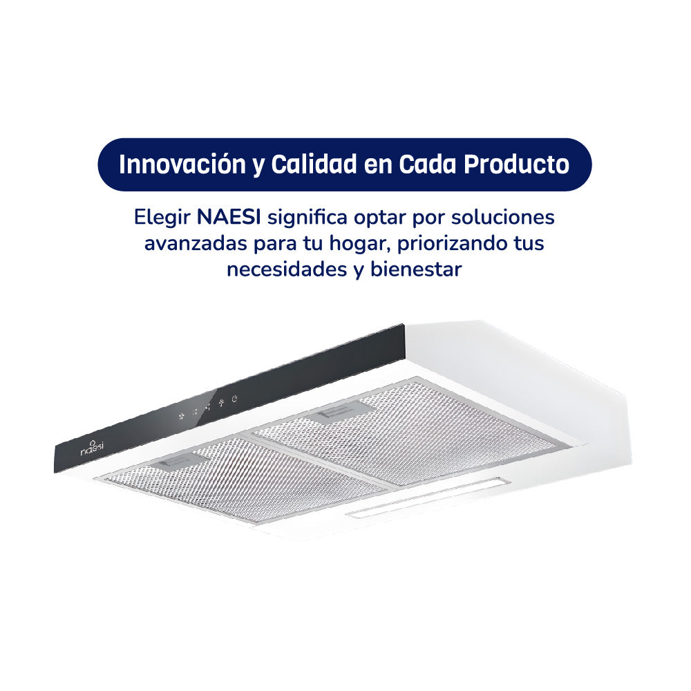 Campana De Cocina Extractora-Purificadora 60 cm Para Pared Naesi