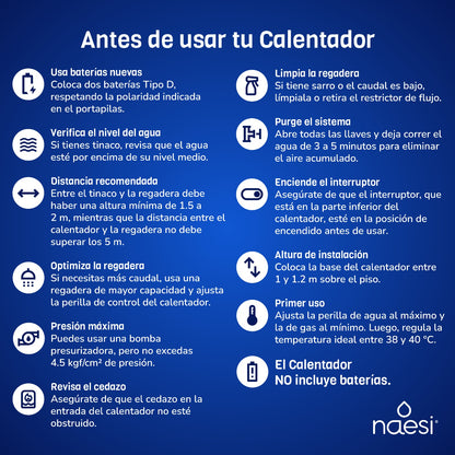 Calentador De Agua A Gas 1 Servicio 6 L